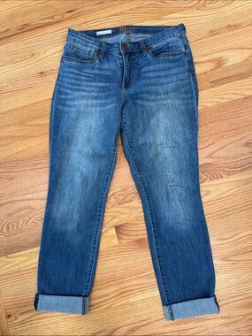 Kut from the Kloth Medium Wash Boyfriend Jeans - Blue